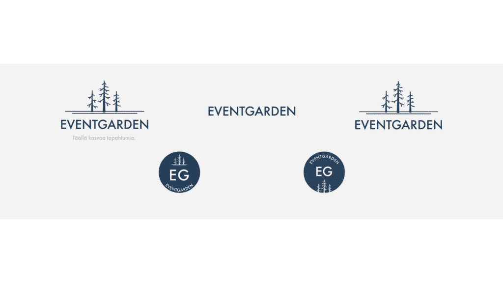 Eventgarden visuaalinen identiteetti